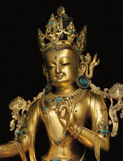 Avalokiteshvara का शाही आंकड़ा द्वारा तिब्बती स्कूल