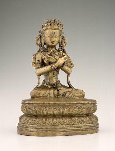 वज्रधारा बुद्ध (तांबा मिश्र धातु और रत्न) द्वारा Tibetan School