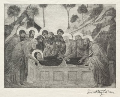 ओल्ड इटैलियन मास्टर्स: द बरिअल ऑफ़ द वर्जिन, 1888-1892। द्वारा टिमोथी कोल
