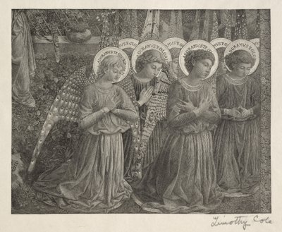 ओल्ड इटैलियन मास्टर्स: ग्रुप ऑफ़ एंजल्स, 1888-1892। द्वारा टिमोथी कोल