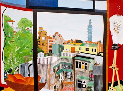 ताइपे में आम, ताइवान, 2005, कैनवास पर तेल द्वारा टिमोथी नाथन जोएली