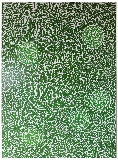 प्रकृति की आत्मा, 2012, लकड़ी पर तेल द्वारा टिमोथी नाथन जोएली