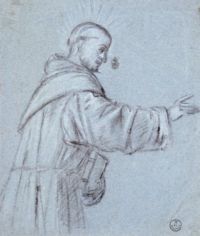 टिटियन द्वारा भिक्षु (लगभग 1490-1576), ड्राइंग द्वारा टिटियन (c.1488-1576)