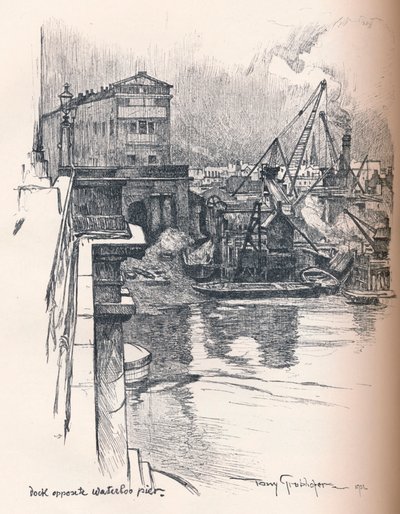डॉक ऑपोजिट वाटरलू पियर, c1902 द्वारा टोनी ग्रुबोहोफर