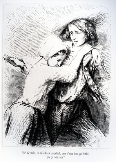 जॉर्ज सैंड द्वारा 1851 में मैरी एंड जर्मेन, &39;द डेविल्स पूल&39; द्वारा टोनी जोहान्ट