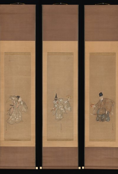 शुभ नोह नृत्य ओकिना, सीए। 1790-95। द्वारा तोरियामा सेकिएन