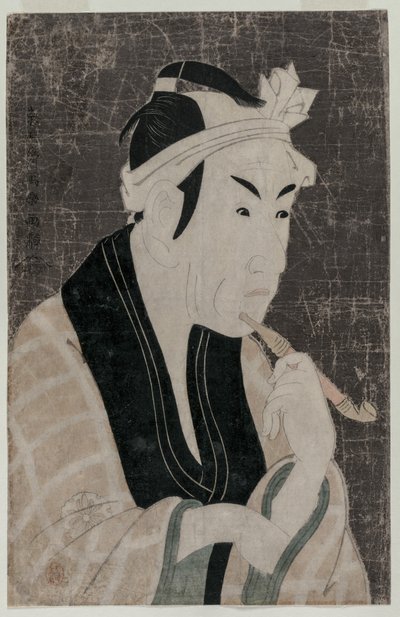 मात्सुमोतो कोशीरो IV गोरोबी के रूप में, सान्या से मछली विक्रेता, 1794। द्वारा तोषुसाई शरकू