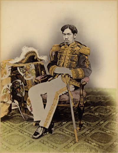 मुत्सुहितो, मीजी सम्राट, 1873। द्वारा उचिदा क्यूइचि
