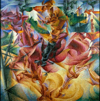 भविष्यवाद: "लोच" Umberto Boccioni द्वारा चित्रकारी (1882-1916) द्वारा Umberto Boccioni