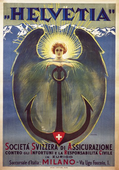 Umberto Boccioni . द्वारा हेल्वेटिया पोस्टर द्वारा अम्बर्टो बोकोनि