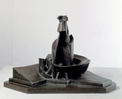 अंतरिक्ष में एक बोतल का विकास (अंतरिक्ष में एक बोतल का विकास) Umberto Boccioni द्वारा कांस्य मूर्तिकला (1882-1916) 1912 मंद: 38.1 सेमी मिलान, म्यूजियो डेल नोवेसेंटो द्वारा अम्बर्टो बोकोनि