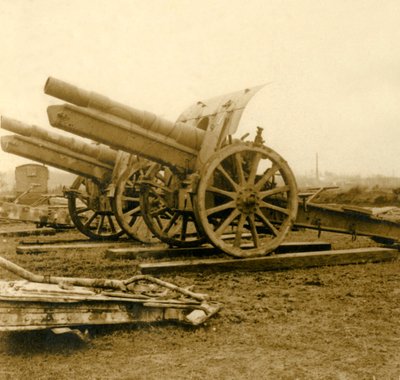 155 बंदूकें, c1914-c1918 द्वारा अज्ञात
