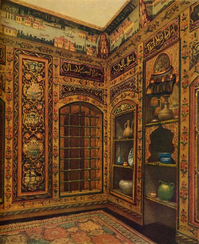 दमिश्क, 1913 से 16 वीं -17 वीं शताब्दी का पुराना पैनल वाला कमरा द्वारा अज्ञात