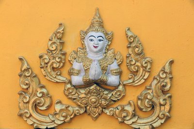 20151030, वियनतियाने, लाओस: वाट सी मुआंग (सिमुओंग) बौद्ध मंदिर। बौद्ध देवी द्वारा अज्ञात