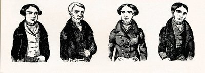 टॉल्पडल शहीदों की एक समकालीन छाप, 1838, 1934 द्वारा अज्ञात