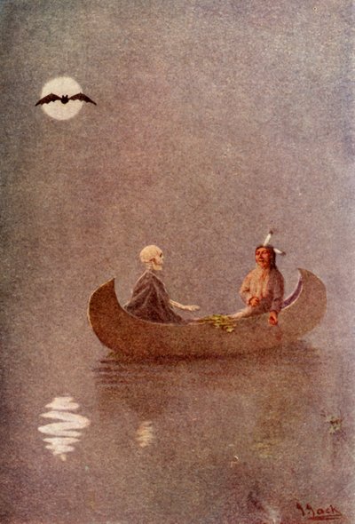 छाया-भूमि में एक मछली पकड़ने का अभियान, 1914। द्वारा अज्ञात