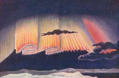 एक महान वैज्ञानिकों की प्रस्तुति एक अरोड़ा द्वारा भव्य पर्दा बुना, c1935 द्वारा अज्ञात