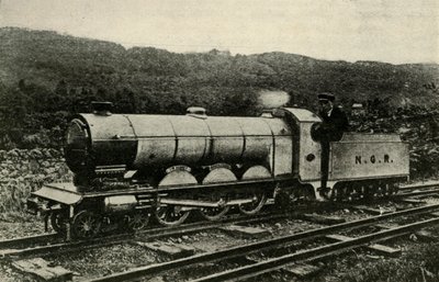 एक लोकोमोटिव ऑफ़ द रैवेनग्लास और एस्सेलडेल रेलवे, c1930। द्वारा अज्ञात