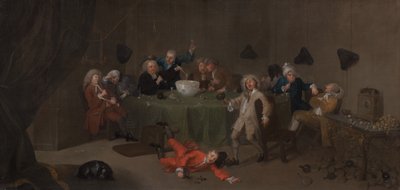 एक मध्यरात्रि आधुनिक वार्तालाप, सीए। 1732. द्वारा अज्ञात
