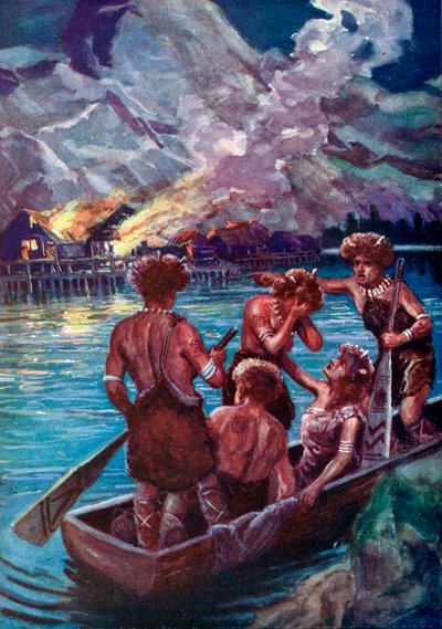एक नवपाषाण तबाही, c1920 द्वारा अज्ञात