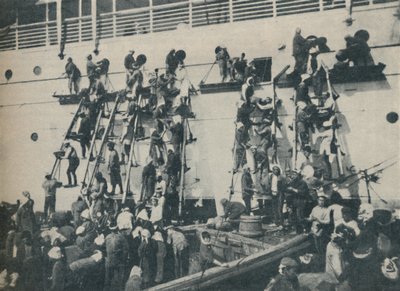 योकोहामा, 1936 के बंदरगाह पर कोयले की एक उपन्यास विधि द्वारा अज्ञात