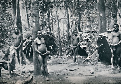 एक पैगी गांव, उत्तर-पूर्व कांगो बेसिन, 1912 द्वारा अज्ञात