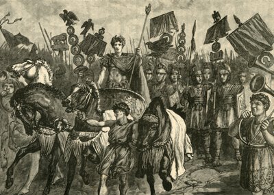 एक रोमन ट्रायम्फ, 1890। द्वारा अज्ञात