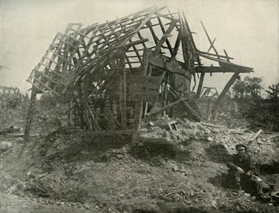 पश्चिमी मोर्चे पर एक गांव, 1919। द्वारा अज्ञात