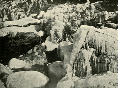 1901 में न्यू इंग्लैंड में एक विंटर सीन। द्वारा अज्ञात