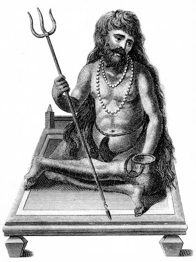 एक योगी ध्यान करते हुए, १ .११ द्वारा अज्ञात
