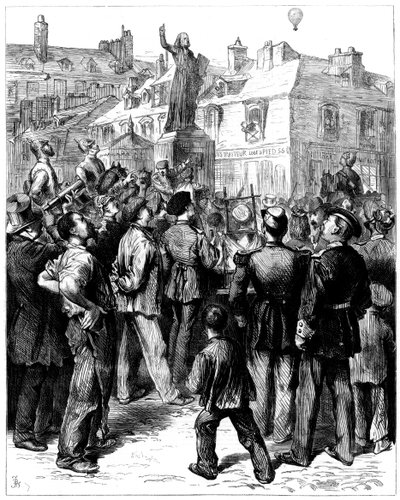 वर्साइल, फ्रांको-प्रशियन युद्ध, 1870 1871 के ऊपर पेरिस से एक गुब्बारा द्वारा अज्ञात