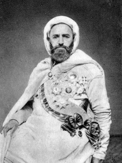 अब्द अल-कादिर, अल्जीरियाई सूफी और राजनीतिक और सैन्य नेता, 1875 द्वारा अज्ञात