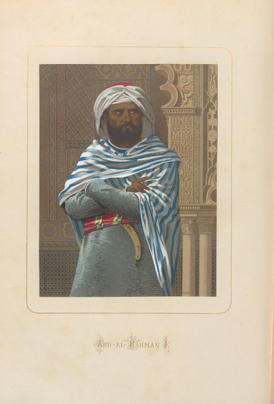 अब्द अल-रहमान I. से: जुआन लांडा द्वारा सभी समय के प्रसिद्ध पुरुष और महिलाएं, 1875-1877। द्वारा अज्ञात