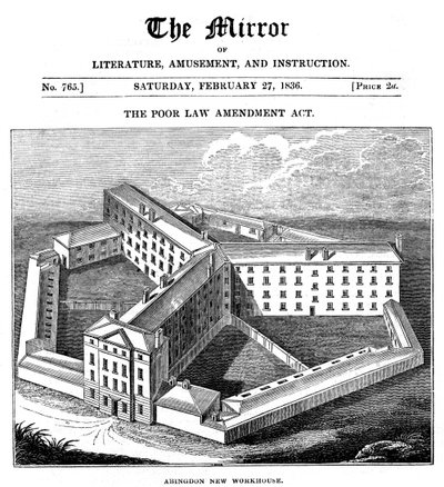 एबिंगडन वर्कहाउस, ऑक्सफोर्डशायर, एबिंगडन यूनियन, 1836 के लिए बनाया गया था द्वारा अज्ञात