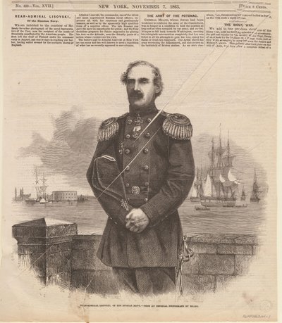 एडमिरल स्टेपान स्टेपानोविच लेसोव्स्की 1816-1866 न्यूयॉर्क में, 1863। द्वारा अज्ञात