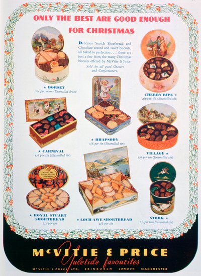 McVitie और मूल्य बिस्कुट के लिए विज्ञापन, 1938 द्वारा अज्ञात