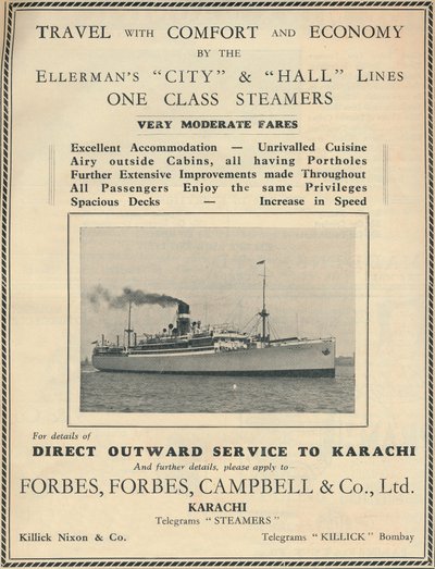 एलेरमैन स्टीमर के लिए विज्ञापन, 1936। द्वारा अज्ञात