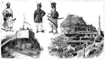 अफगान और हैदराबाद, मध्य भारत की छवियां, 1888 द्वारा अज्ञात
