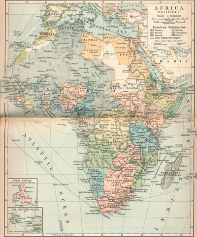 अफ्रीका राजनीतिक, c1902, 1903 द्वारा अज्ञात