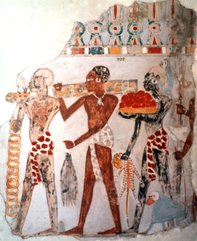 सोने और अन्य वस्तुओं को प्रभावित करने वाले अफ्रीकी, c1400 ई.पू. द्वारा अज्ञात