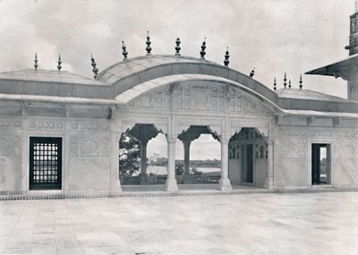 आगरा। खस महल ने ताज का दीदार किया, c1910। द्वारा अज्ञात