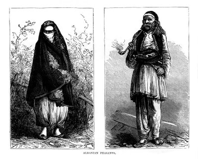 अल्बानियाई किसान, 19 वीं शताब्दी द्वारा अज्ञात