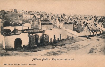 अल्बर्टो बेलो - पहाड़ों का पैनोरमा, c1910। द्वारा अज्ञात