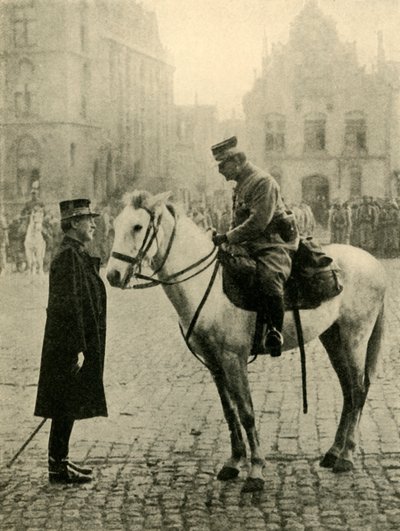 बेल्जियम के अल्बर्ट I, प्रथम विश्व युद्ध, 1914, c1920। द्वारा अज्ञात