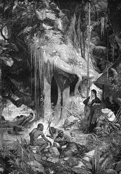 अलेक्जेंडर वॉन हम्बोल्ड्ट और ऐमे बोनपलैंड ओरिनोको नदी पर, 1800-1804 1900 द्वारा अज्ञात