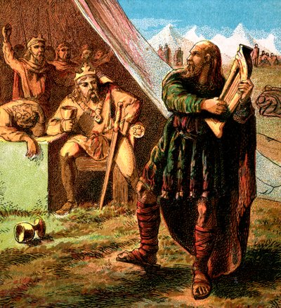 अल्फ्रेड इन द डेनिश कैंप, c1850 द्वारा अज्ञात