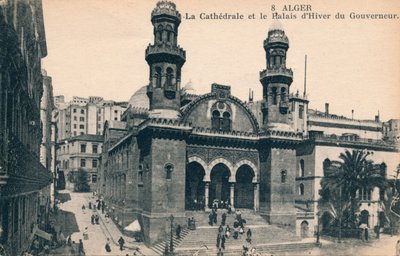 अल्जीयर्स - गवर्नर कैथेड्रल और विंटर पैलेस, c1900 द्वारा अज्ञात