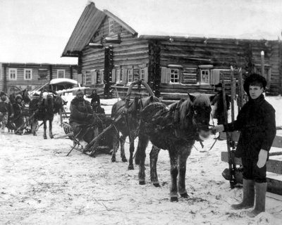 दिसंबर 1918, रूस के अर्खंगेल के पास अमेरिकी पैदल सेना। द्वारा अज्ञात