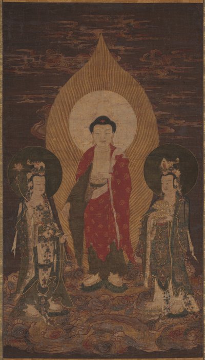 अमिताभ त्रय, संभवतः 1400s। द्वारा अज्ञात