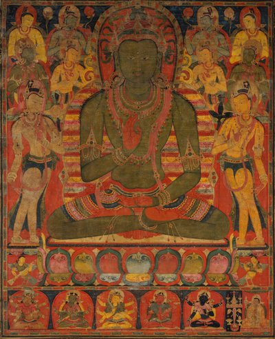 अमोघसिद्धि, उत्तरी शुद्ध भूमि के बुद्ध, ca. 1200-1250। द्वारा अज्ञात